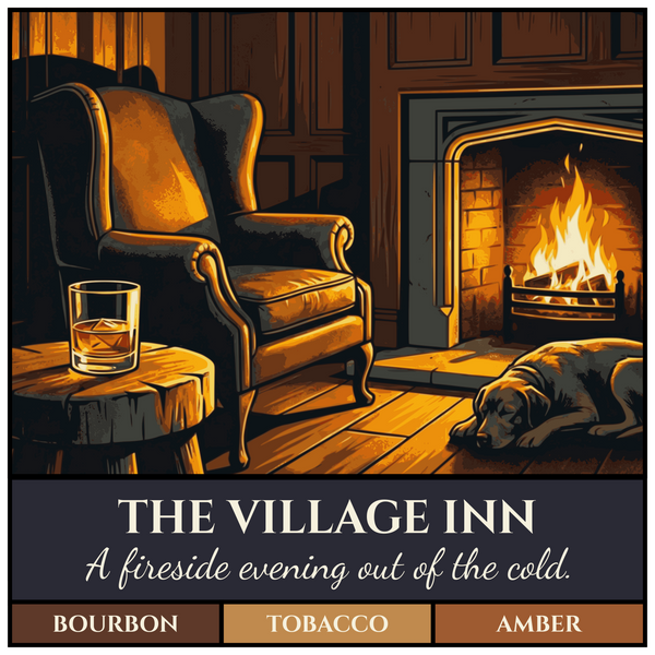 WPA-style poster showing a cozy library with leather chairs and fireplace